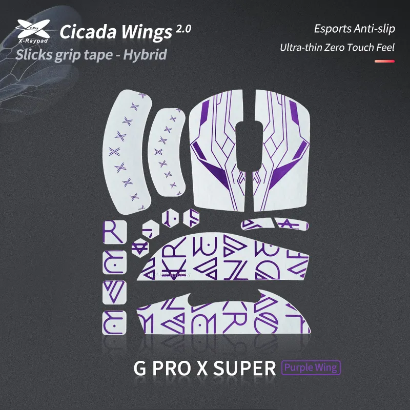X-Raypad Cicada Wings 2.1 Purple Wing - Logitech G PRO X SUPERLIGHT 1/2