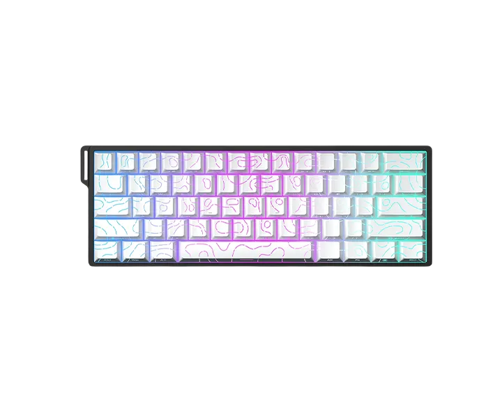 Aula WIN60 HE (White Contours, Greywood Magnetic Switch)