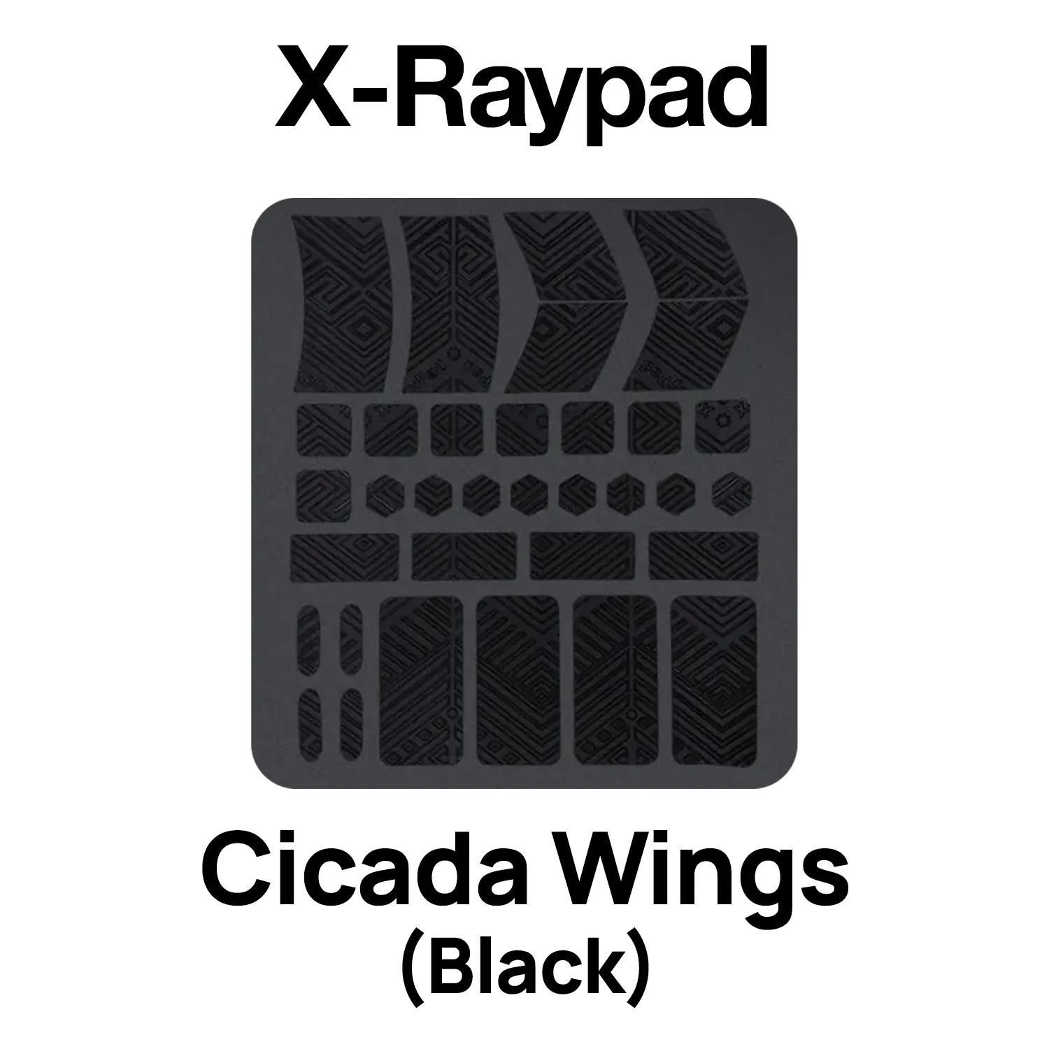 X-Raypad Cicada Wings Universal Pre-cut Tacky Mouse Grip (Black)