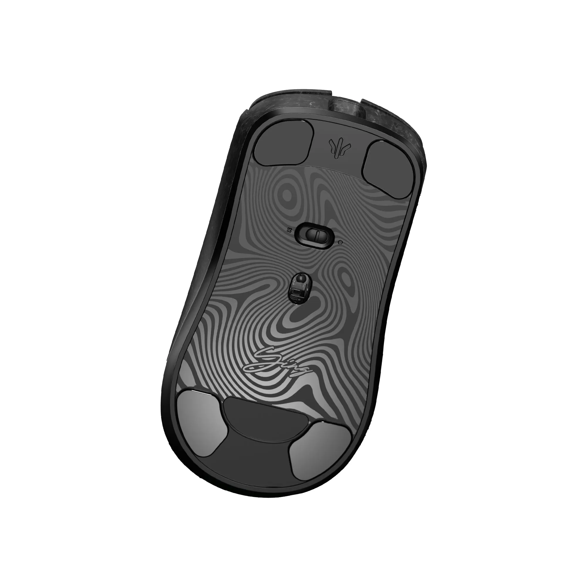 Wlmouse PTFE Skates (Black, Full/Half, Ying) — фото 3