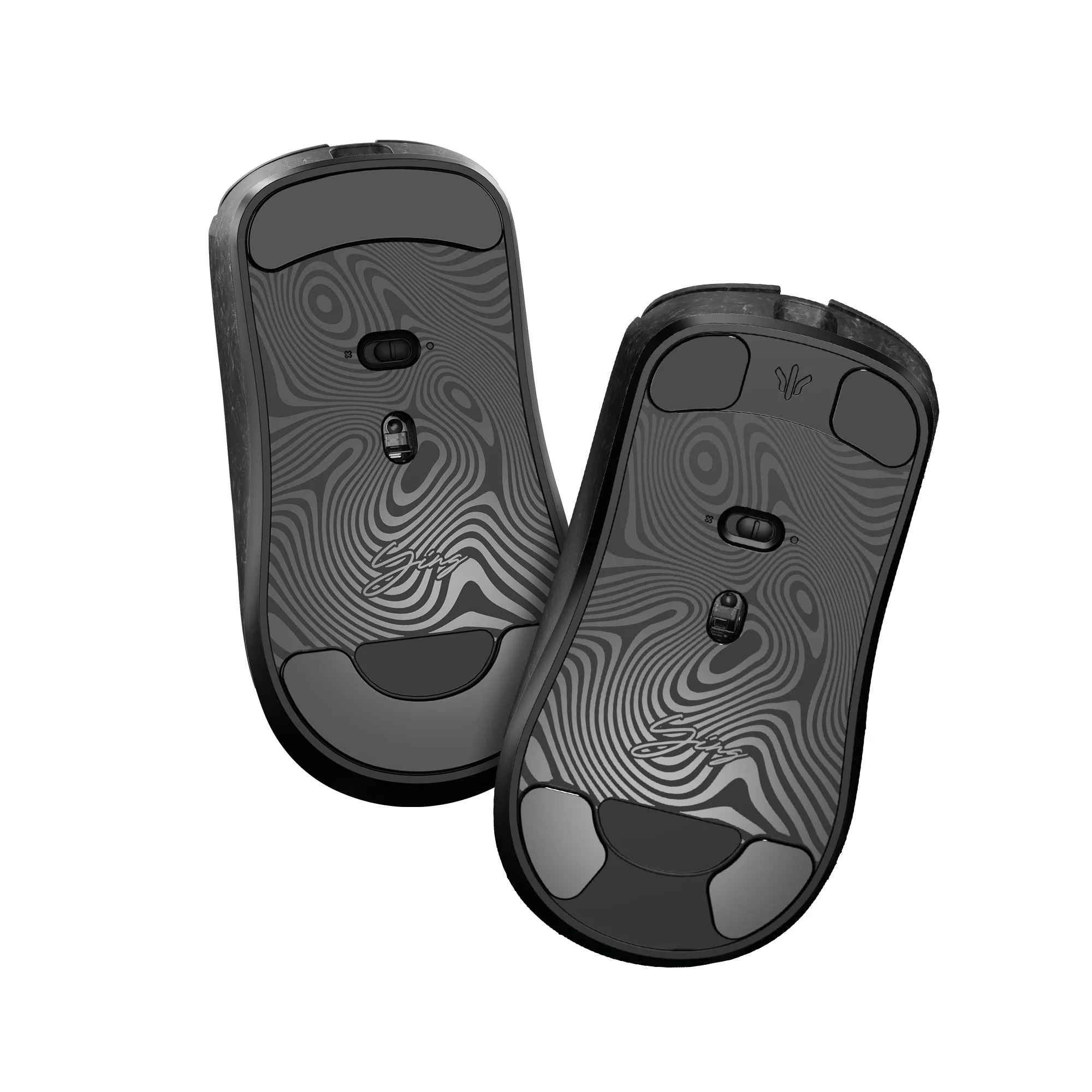 Wlmouse PTFE Skates (Black, Full/Half, Ying) — фото 7