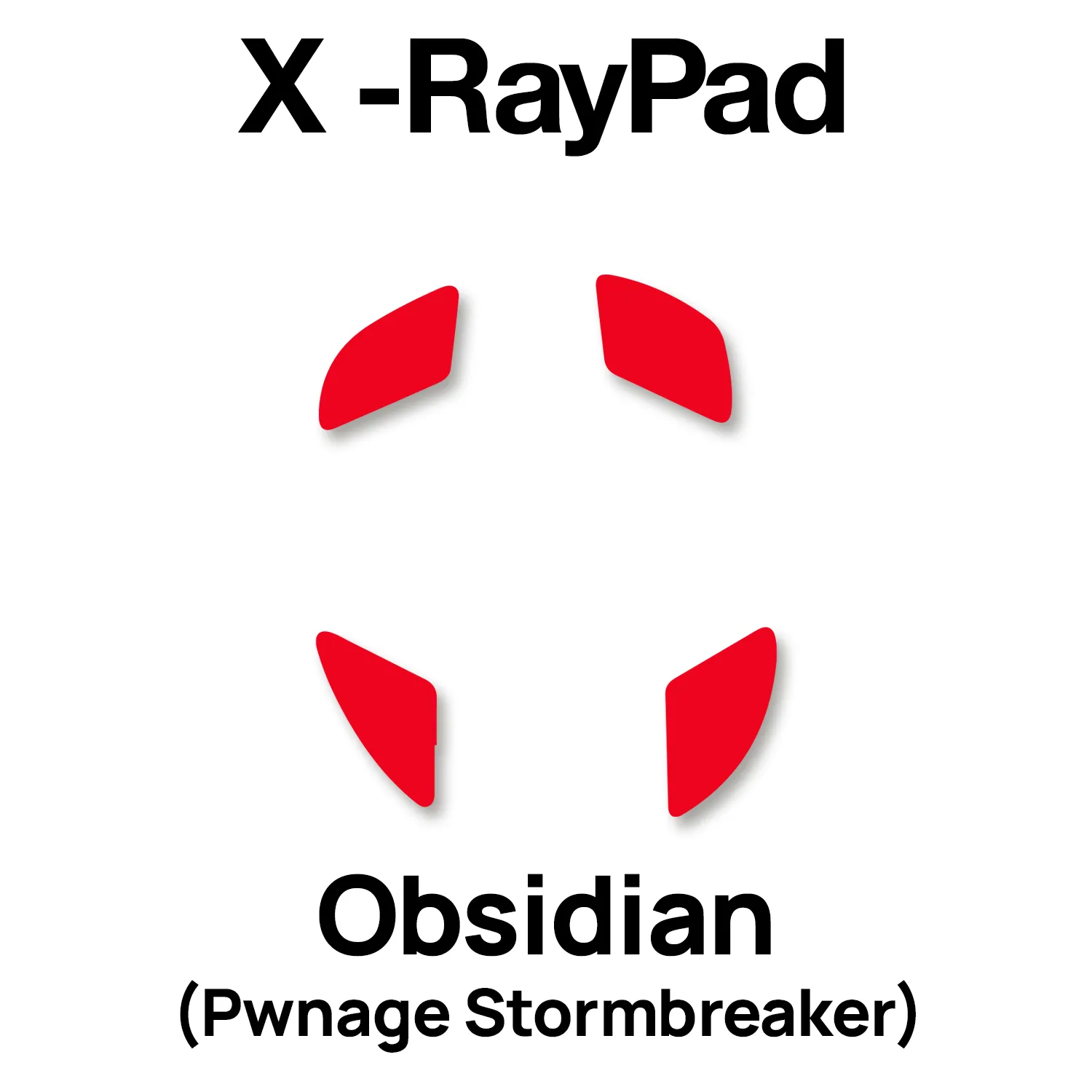 X-raypad Obsidian Mouse Skates (Pwnage Stormbreaker)