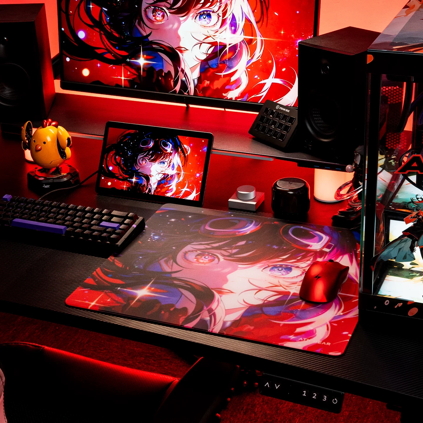 ATK Crimson Glass Mousepad (XL 490x420mm) — фото 2