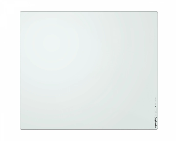 Pulsar Superglide3 Glass Mousepad - Type S (White, L 420x330mm)