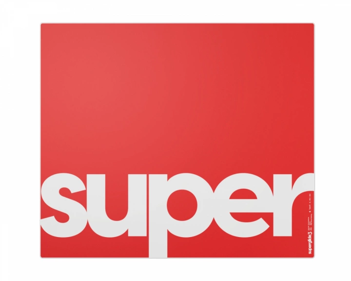 Pulsar Superglide3 Glass Mousepad - Type S (Red, XL 490x420mm)