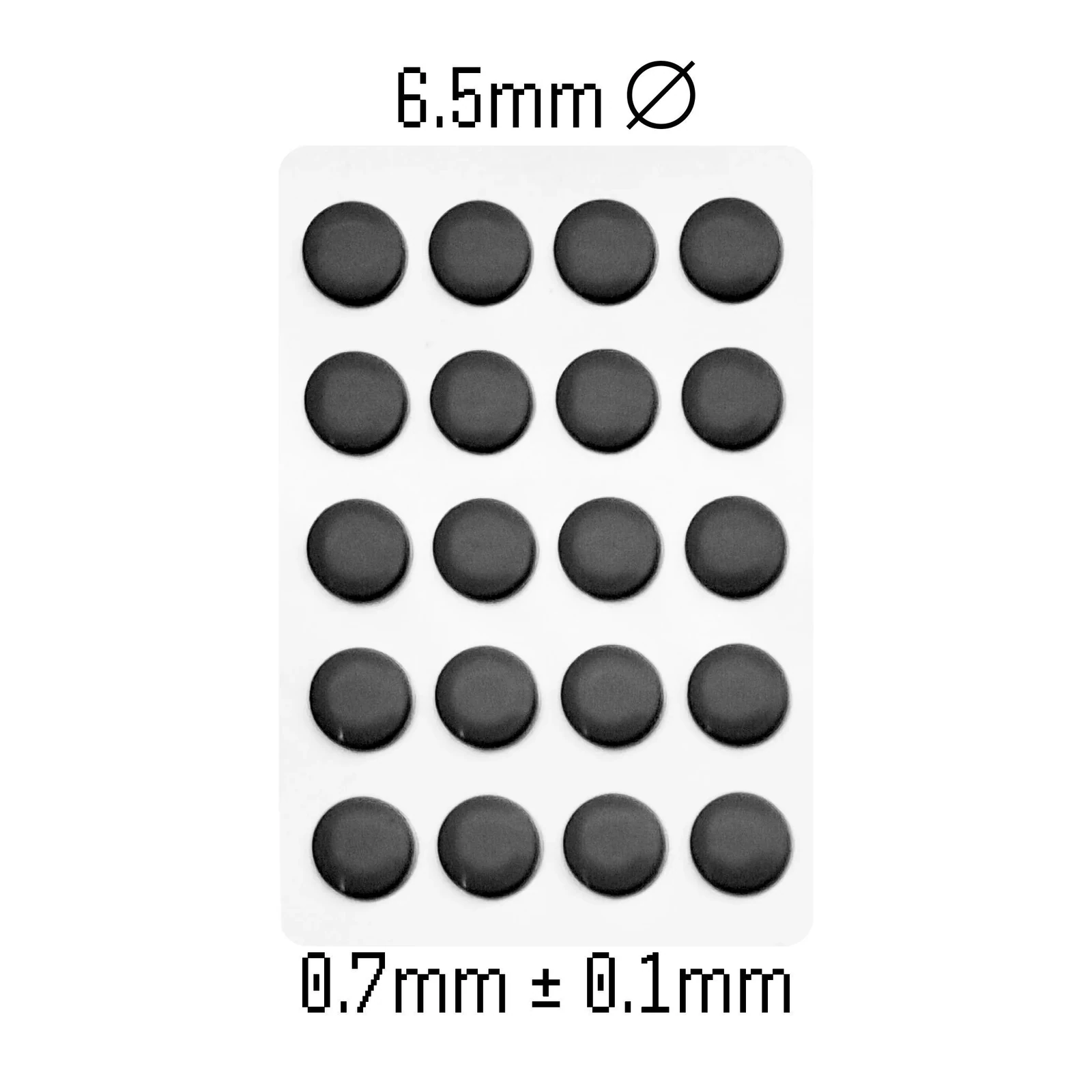 West Lab Glides (Black, Dots / Точки 6.5 mm)