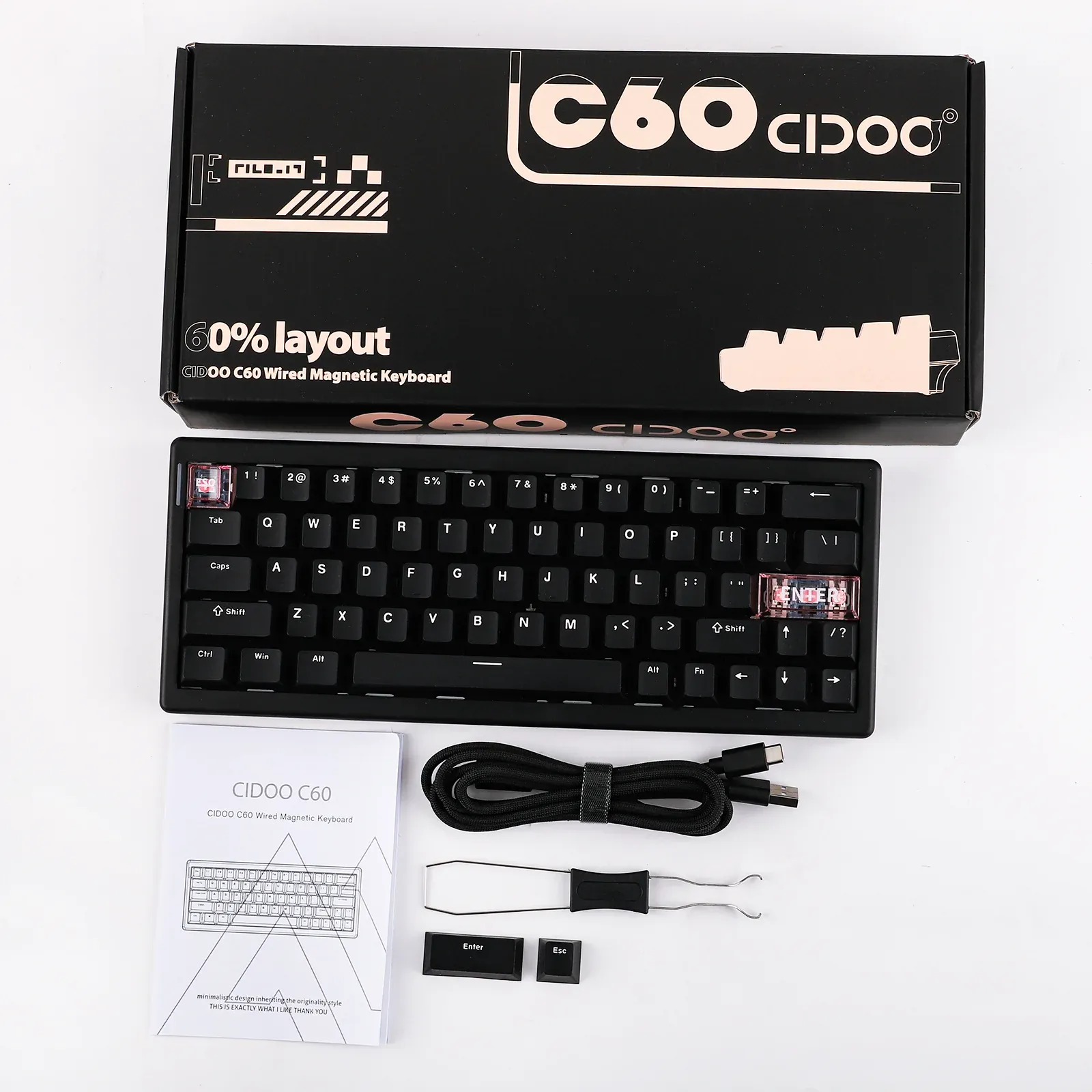 Cidoo C60 HE (Black, Hall Effect Switch) — фото 10