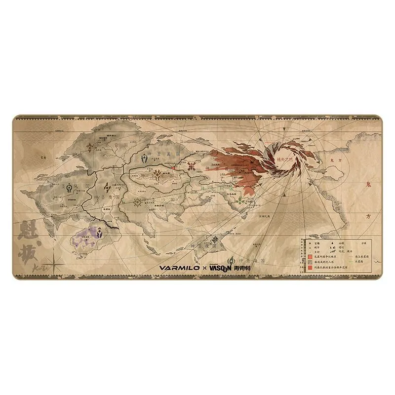 Varmilo Mousepad (XL 900x400mm, Map)
