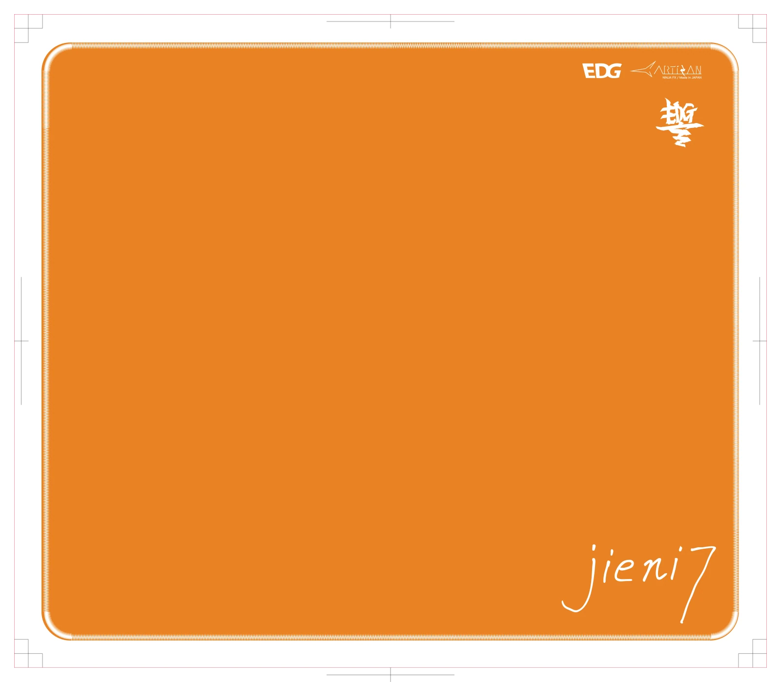 Artisan EDG Edition (Jieni7, Zero, SOFT, XL 490x420mm, Orange)