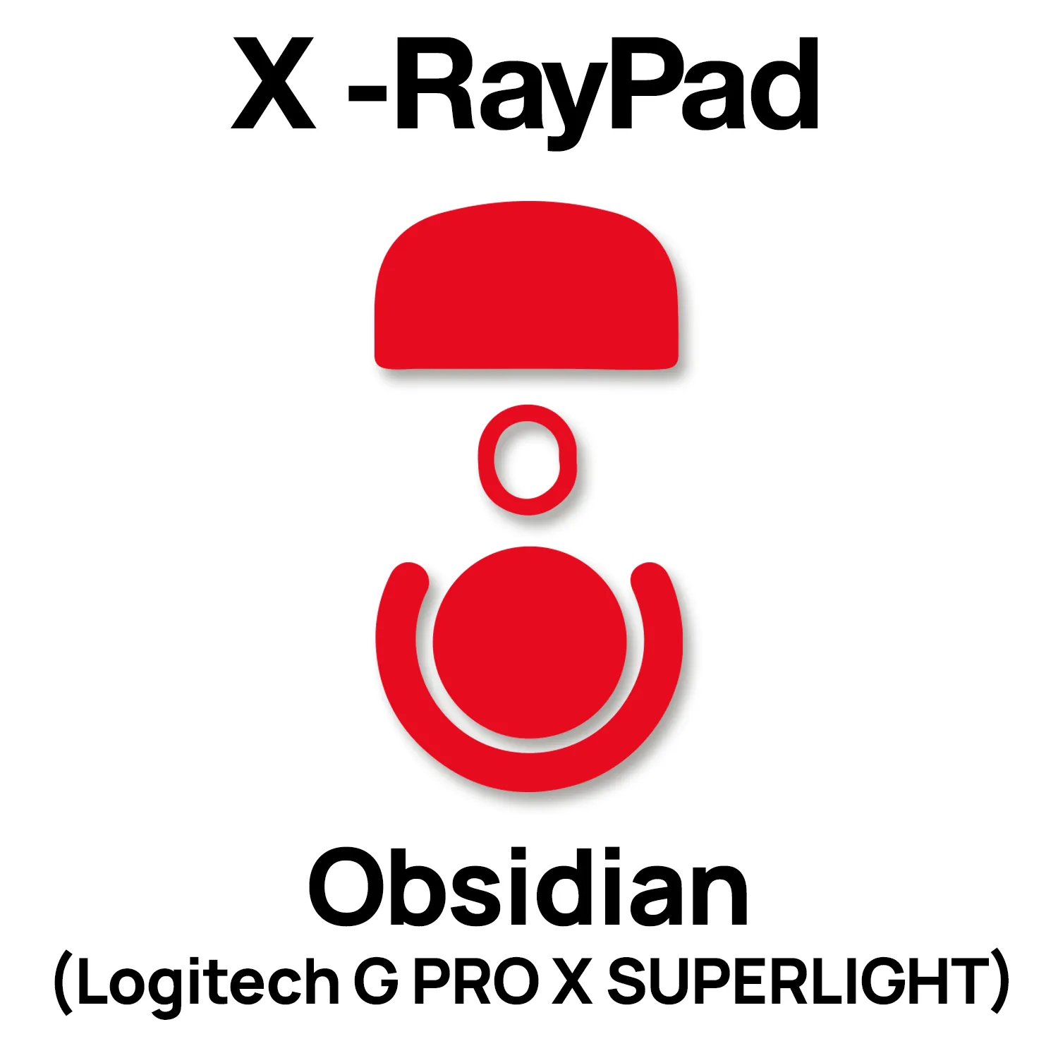 X-raypad Obsidian Mouse Skates (Logitech G PRO X SUPERLIGHT)