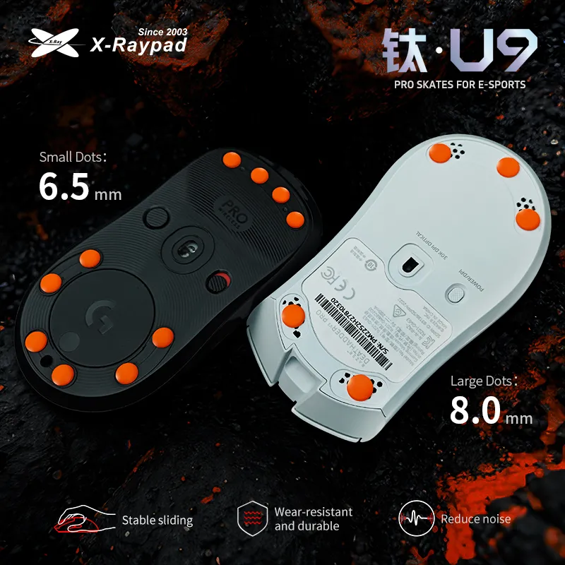 X-raypad Titanium U9 Mouse Skates