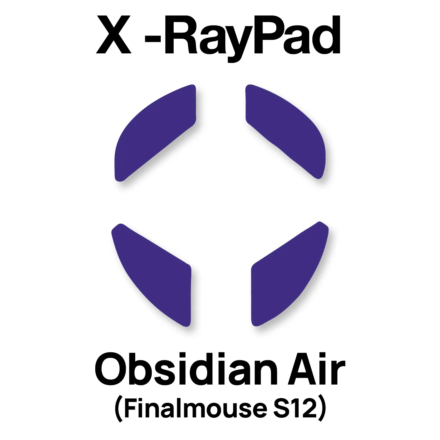 X-raypad Obsidian Air Mouse Skates (Finalmouse S12)