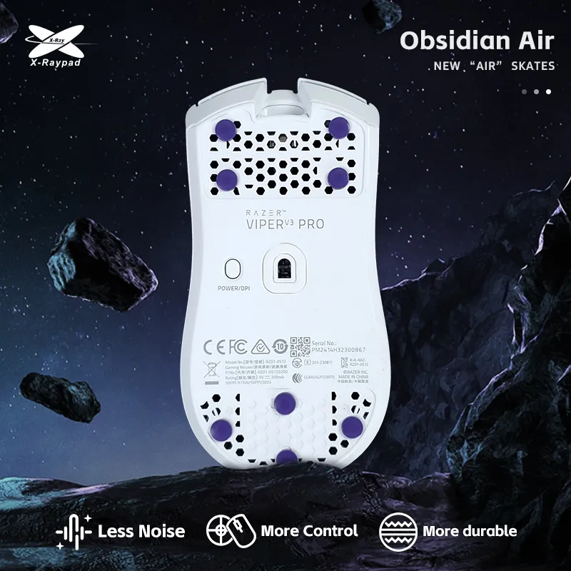 X-raypad Obsidian Air Mouse Skates