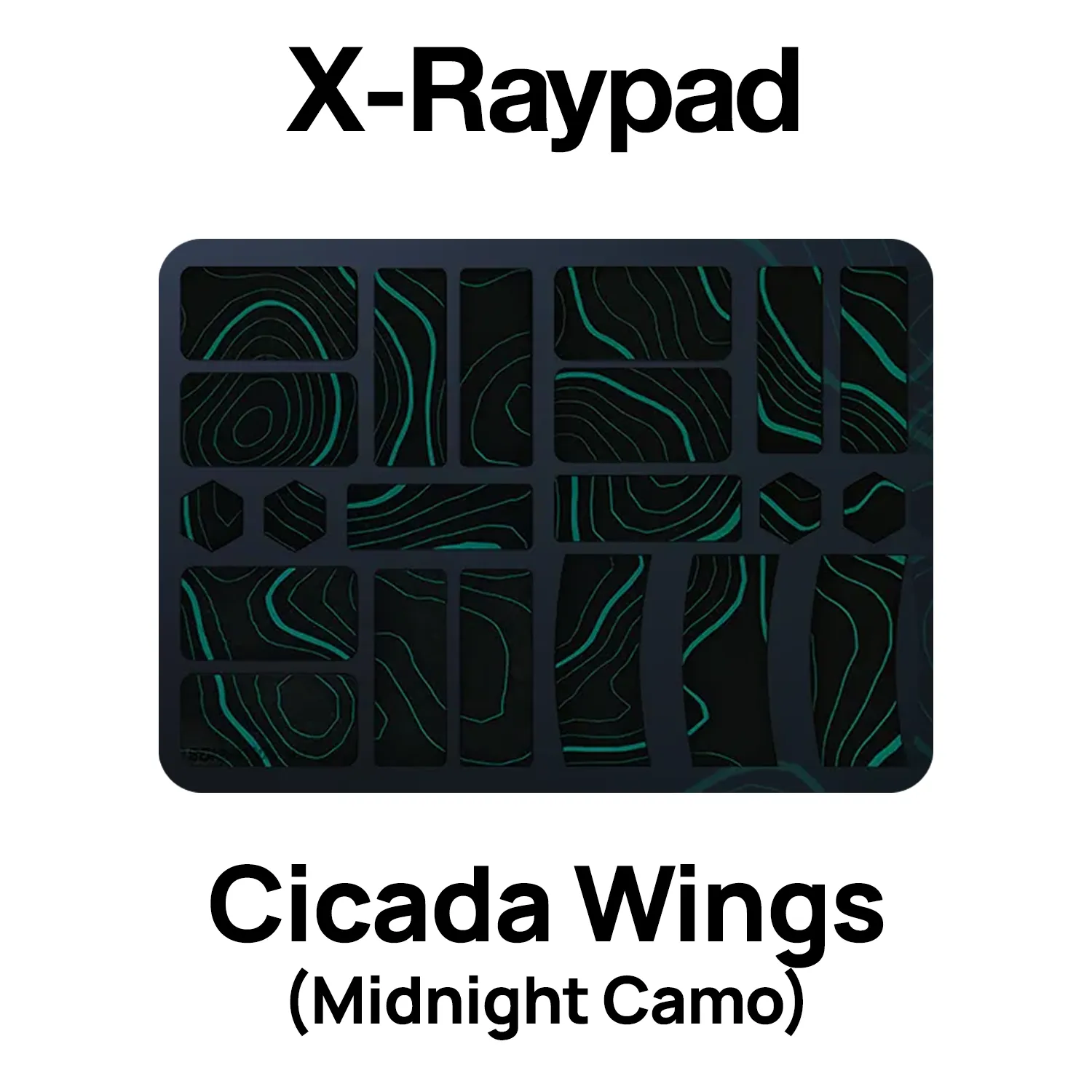 X-Raypad Cicada Wings Universal Pre-cut Tacky Mouse Grip (RandomFrankP Edition (Midnight Camo))
