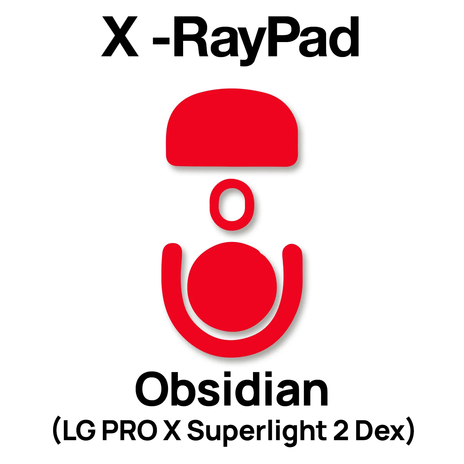 X-raypad Obsidian Mouse Skates (Logitech G PRO X Superlight 2 Dex)