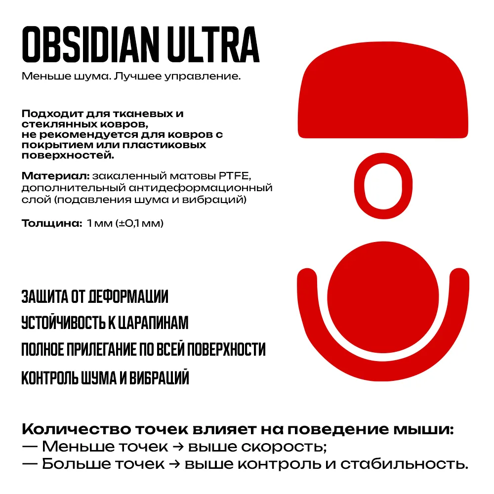 X-Raypad Obsidian Ultra (Logitech G PRO X SUPERLIGHT 2) — фото 2