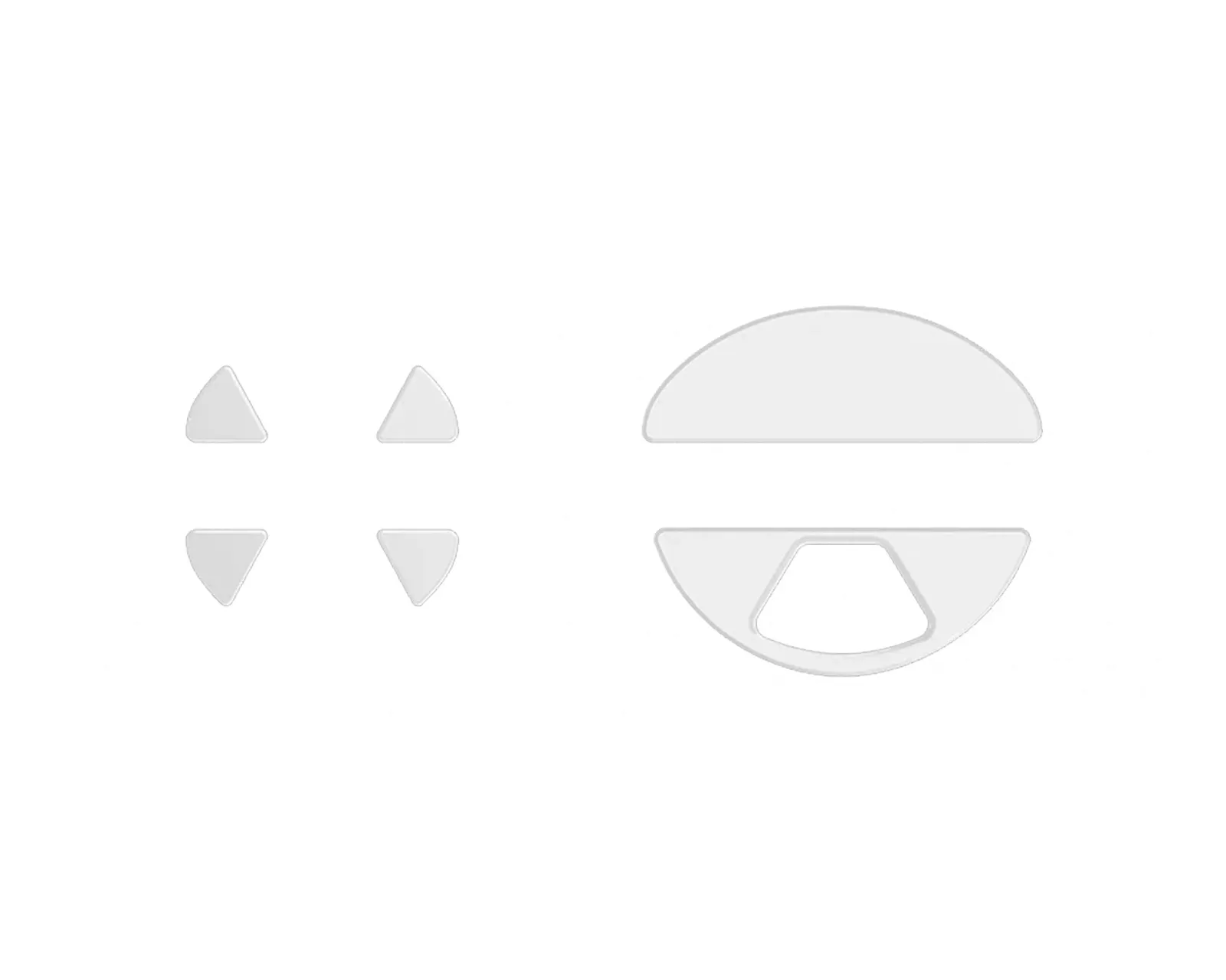Wlmouse PTFE Skates (White, Full/Half, Beast X Mini / Mini Pro)
