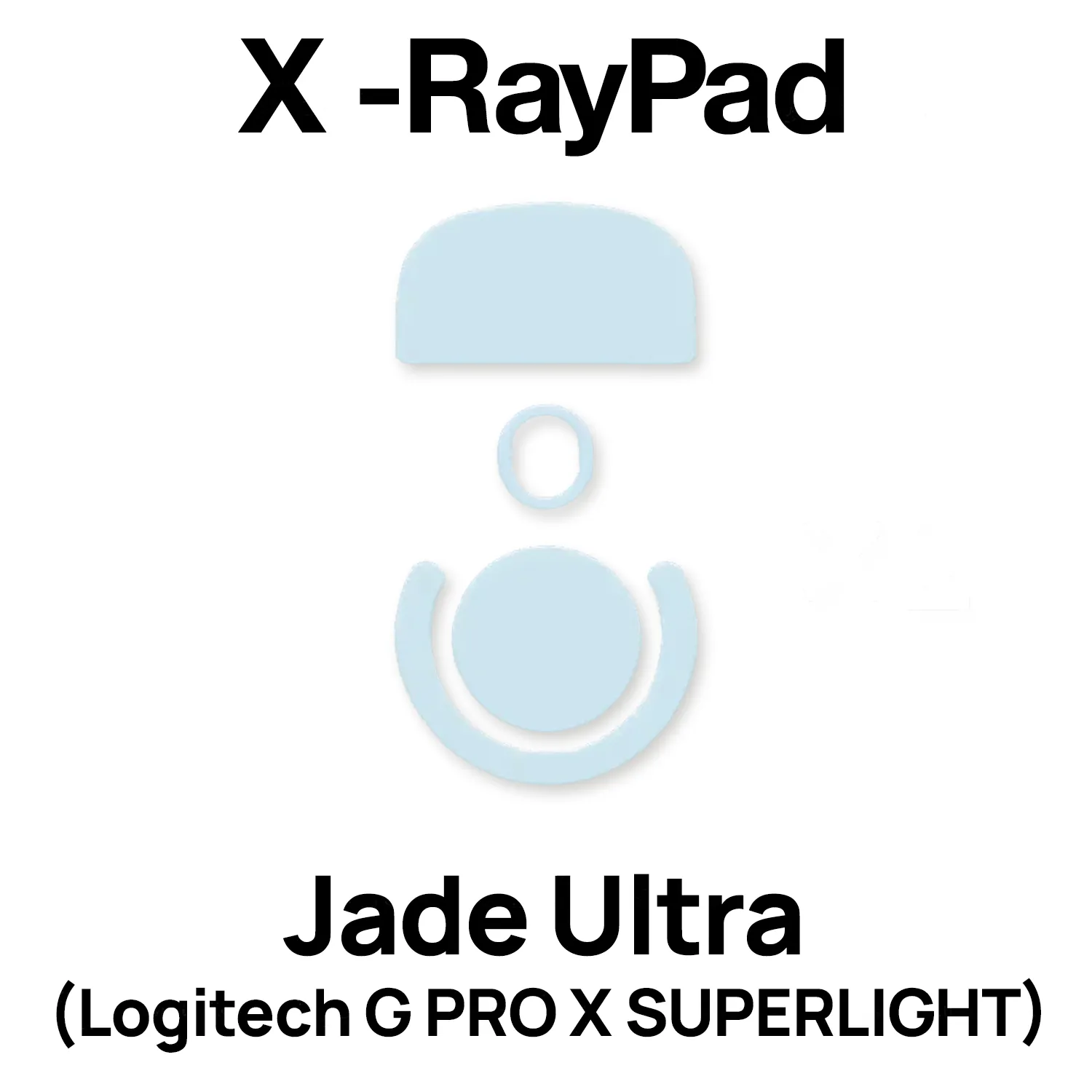 X-Raypad Jade Ultra Mouse Skates (Logitech G PRO X SUPERLIGHT)