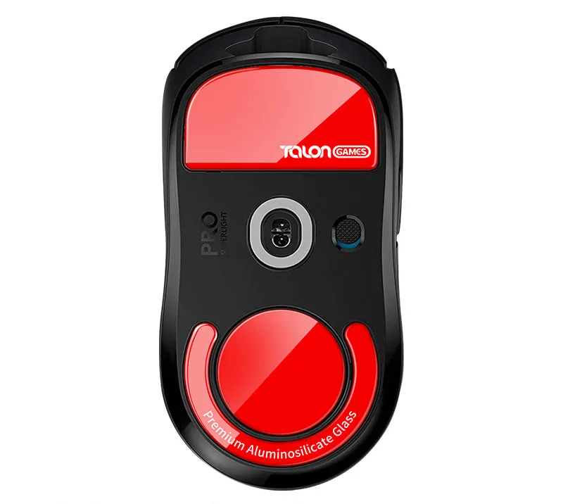 Talon Games Glass Skates (Red, Logitech G PRO X SUPERLIGHT)