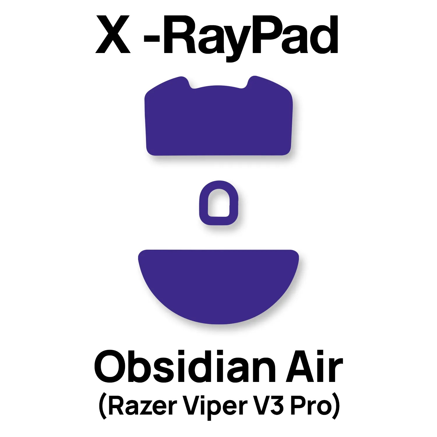 X-raypad Obsidian Air Mouse Skates (Razer Viper V3 Pro)