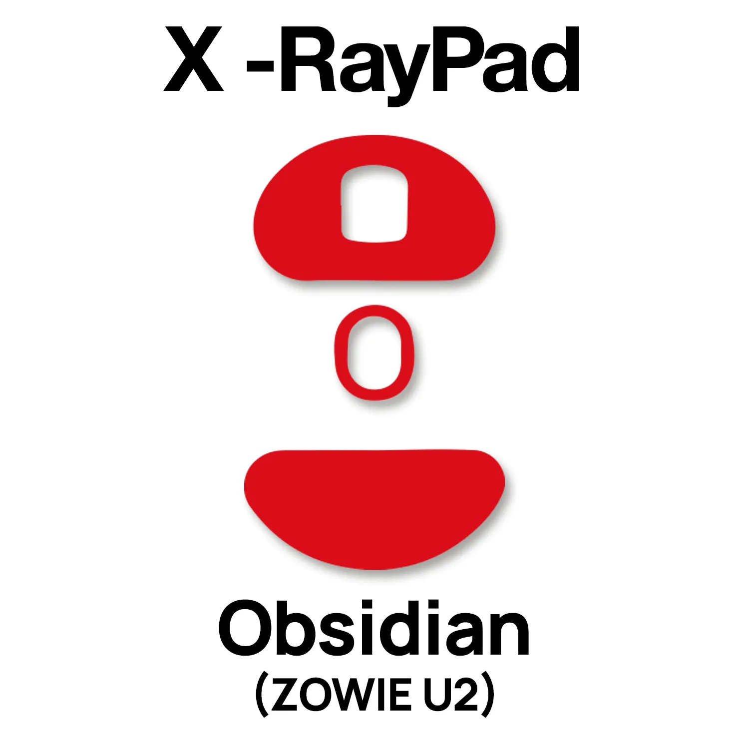 X-raypad Obsidian Mouse Skates (ZOWIE U2)