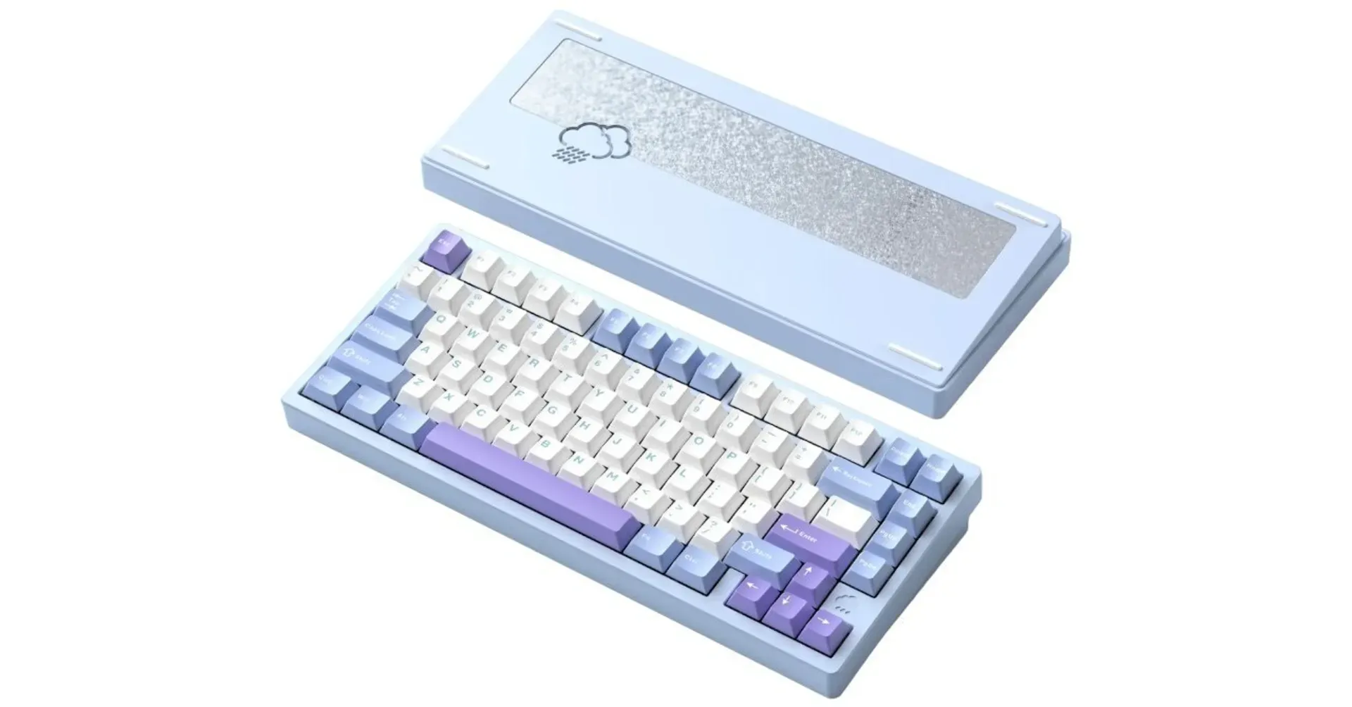 Wobkey Rainy75 Pro (Electro Blue, Kailh Cocoa)