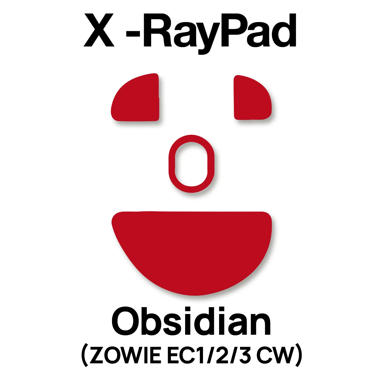 X-raypad Obsidian Mouse Skates (ZOWIE EC1/2/3 CW)