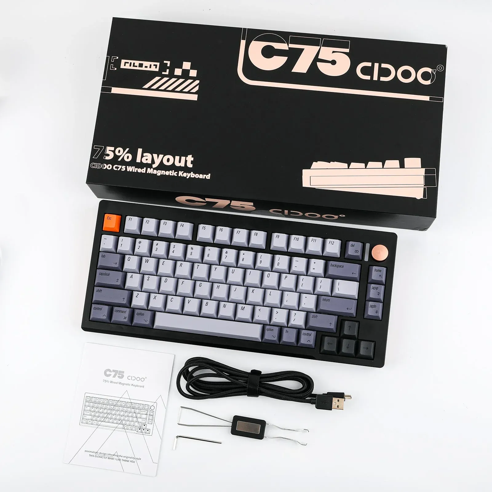 Cidoo C75 HE (Black, GATERON KS-20U Magnetic Switch) — фото 9