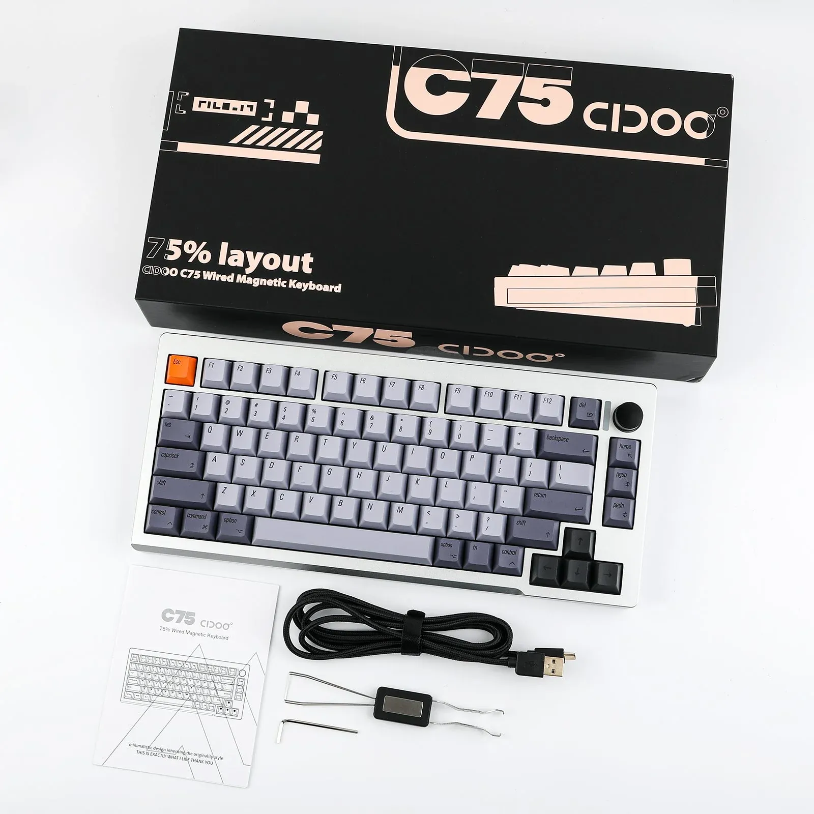 Cidoo C75 HE (Silver, GATERON KS-20U Magnetic Switch) — фото 8