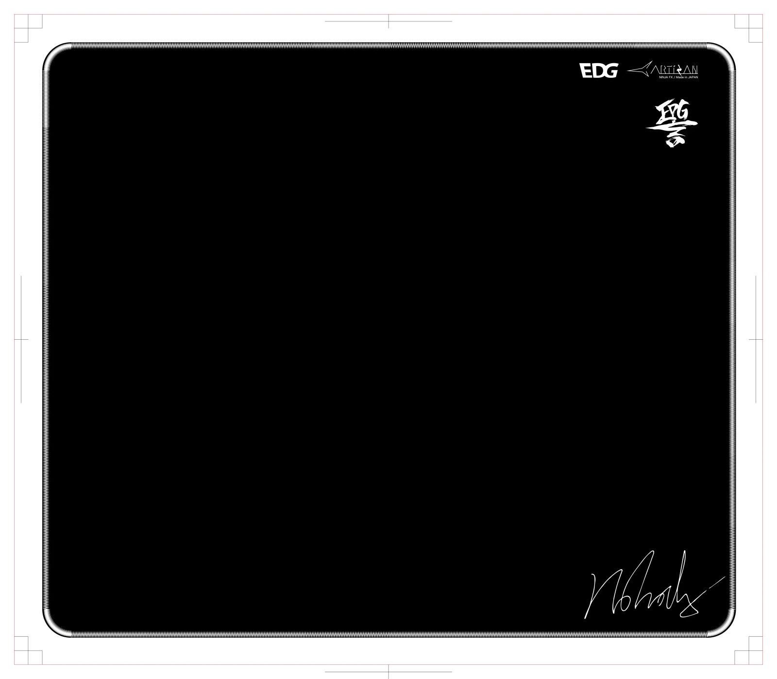 Artisan EDG Edition (Nobody, Zero, SOFT, XL 490x420mm, Black)