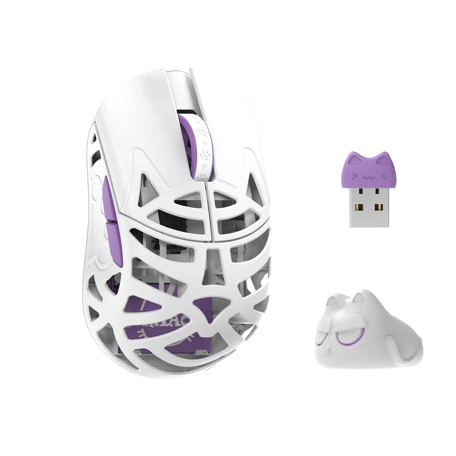Wlmouse Beast Miao (White, Omron Opticals)