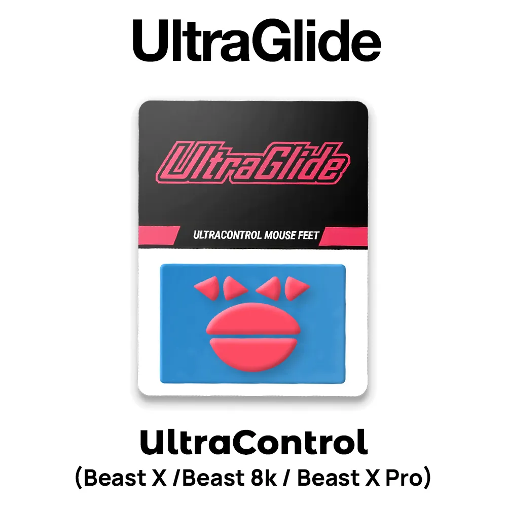 UltraGlide UltraControl RED (Wlmouse Beast X / 8K / Pro)