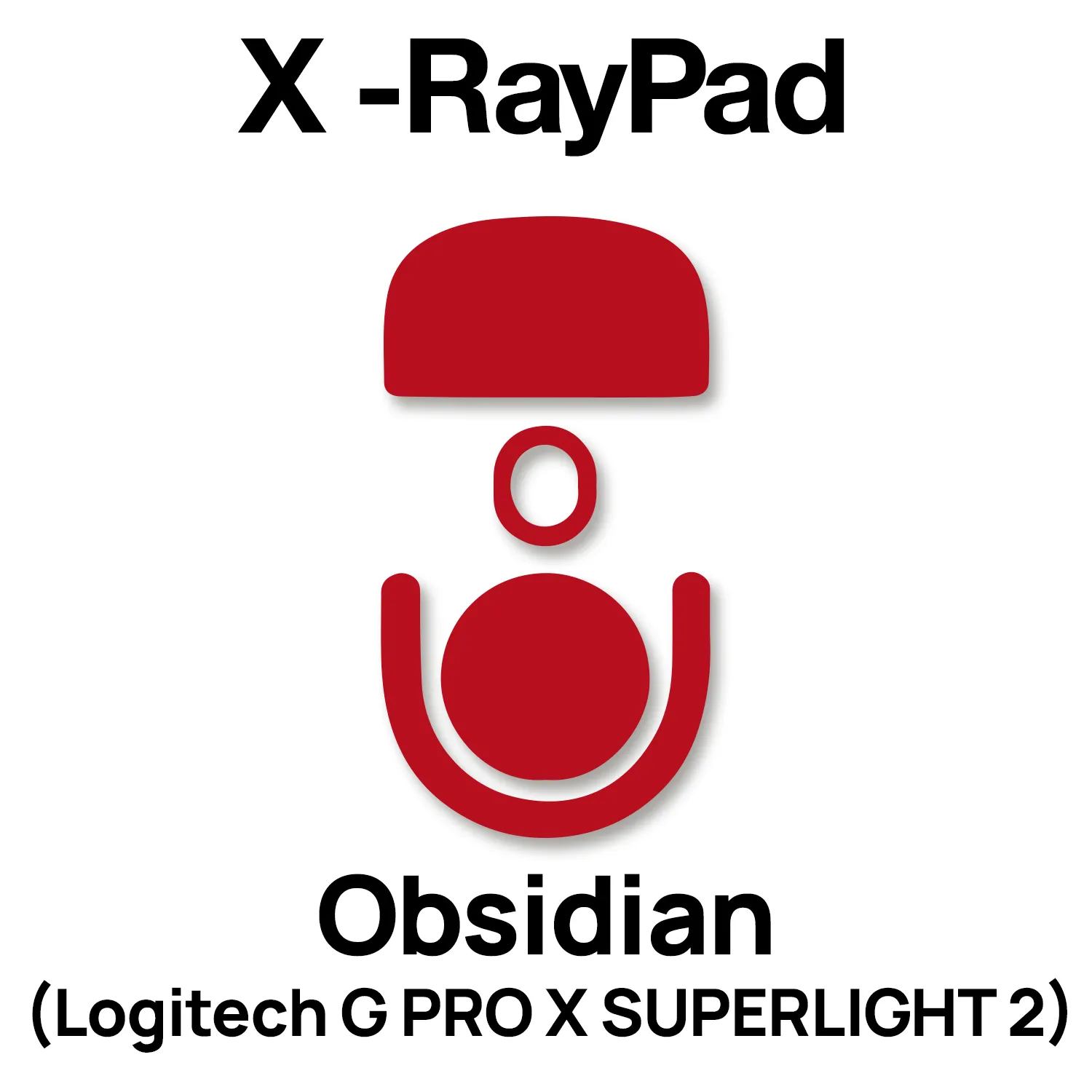 X-raypad Obsidian Mouse Skates (Logitech G PRO X SUPERLIGHT 2)