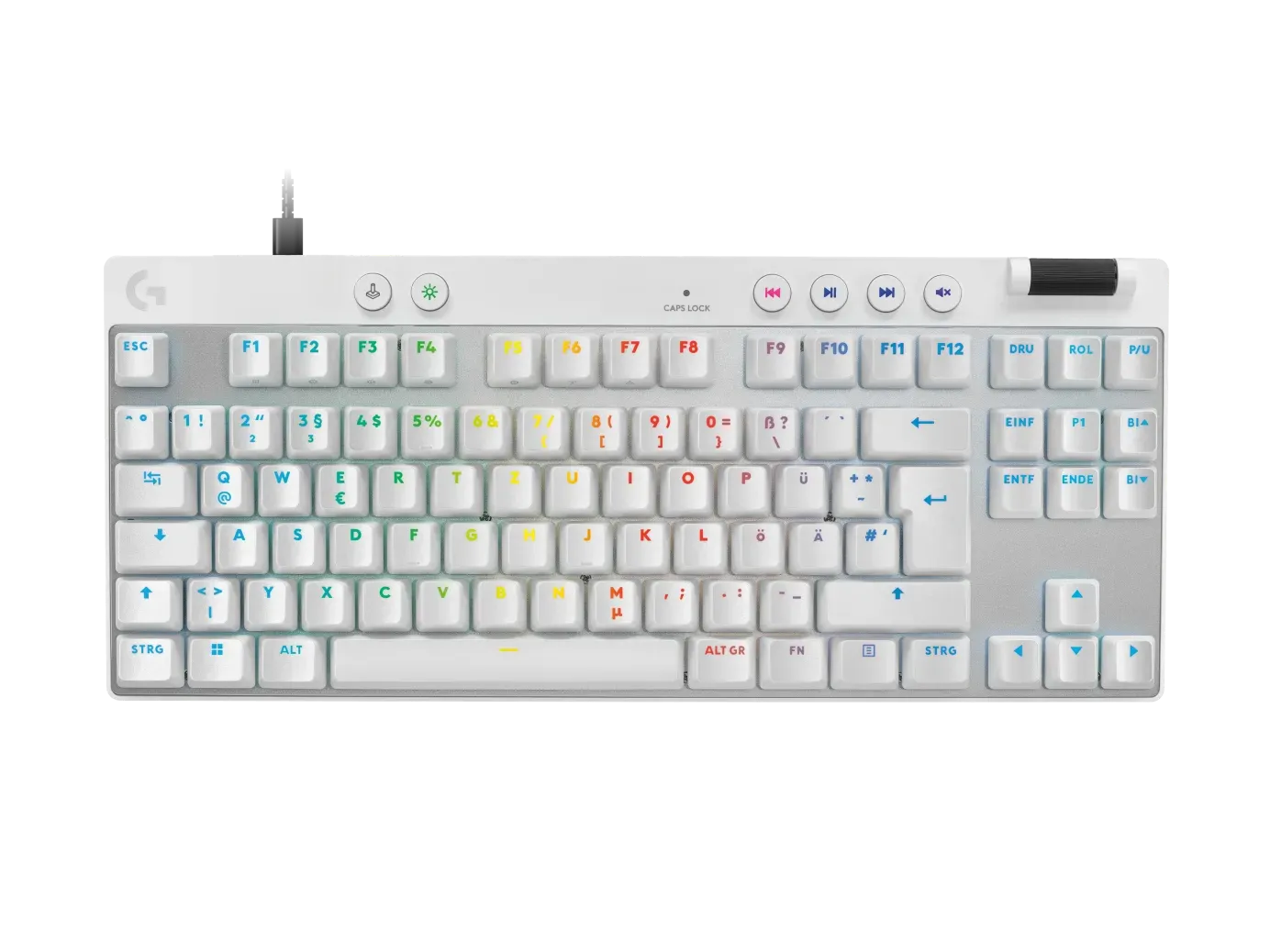 Logitech G PRO X TKL RAPID (White, magnetic-analog linear switches)