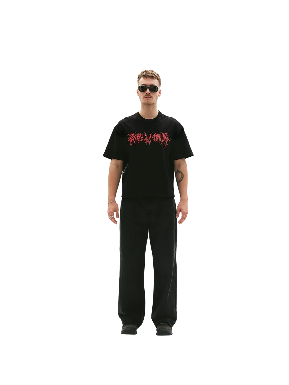 Wallhack Cropped T-Shirt (L/XL, Death Metal)