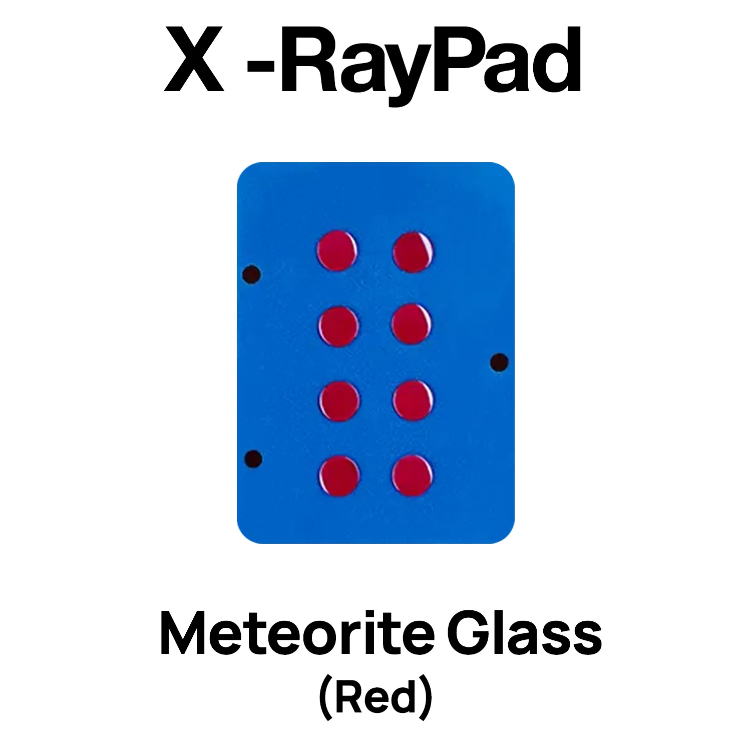 X-Raypad Meteorite Glass Mouse Skates – Universal DIY Dots (Red)