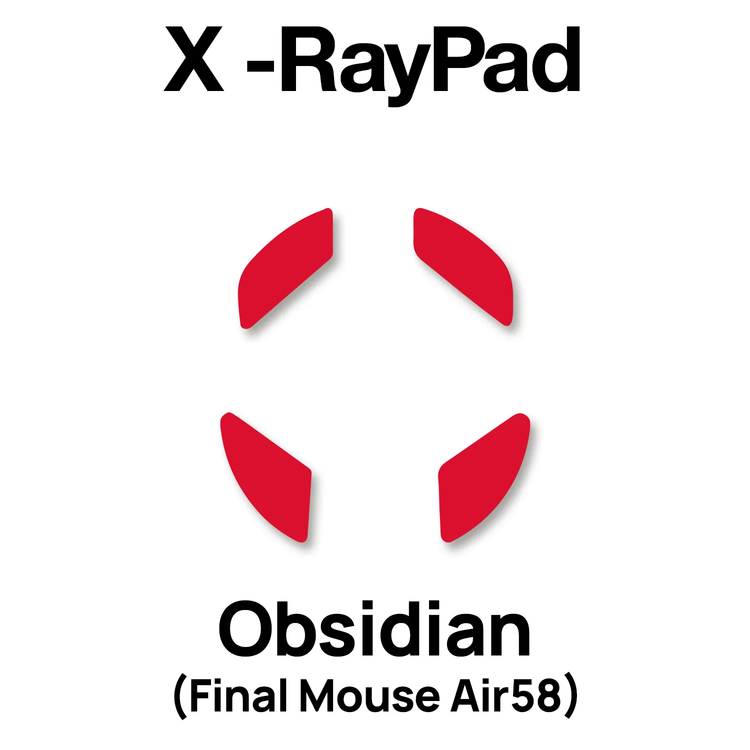 X-raypad Obsidian Mouse Skates (Final Mouse Air58)