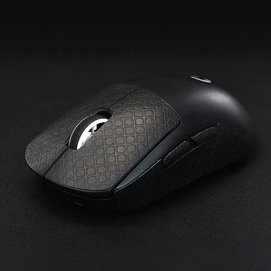 Grip Tape - Logitech G PRO Wireless / SUPERIGHT 1/2 (Total Black, Half)