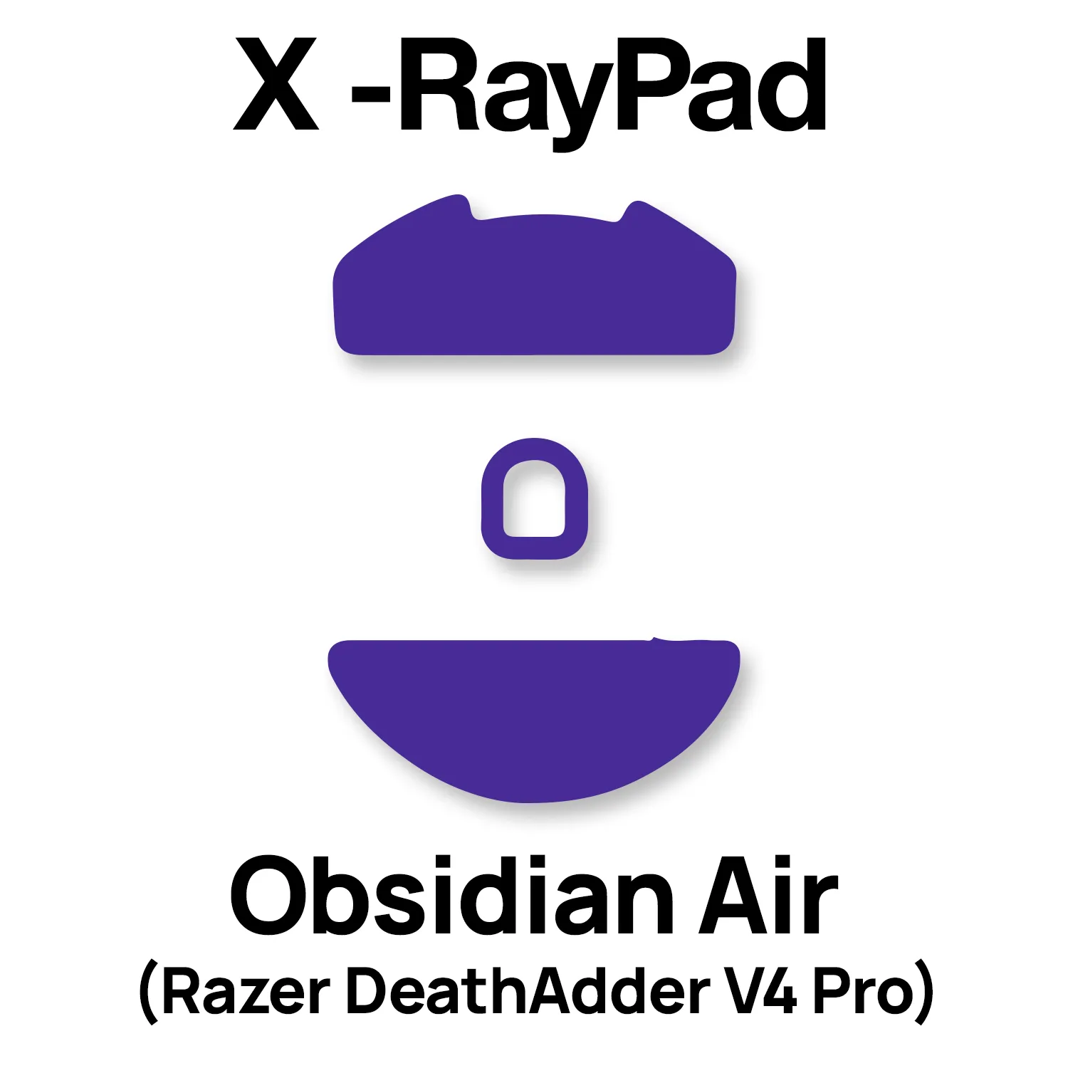 X-raypad Obsidian Air Mouse Skates (Razer DeathAdder V4 Pro)