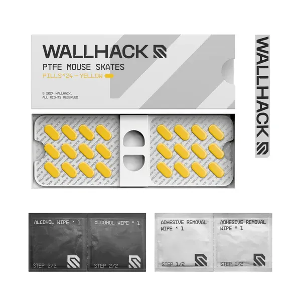 Wallhack Mouse Skates (Pills / Таблетки, Speed, Yellow) — фото 3