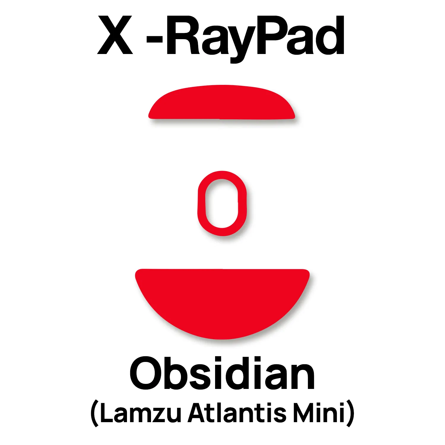 X-raypad Obsidian Mouse Skates (Lamzu Atlantis Mini)