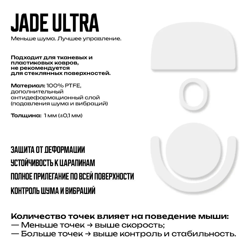 X-Raypad Jade Ultra Mouse Skates (Logitech G PRO X Superlight 2 Dex) — фото 2