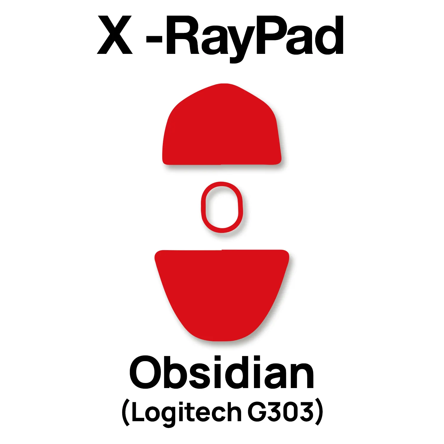 X-raypad Obsidian Mouse Skates (Logitech G303)