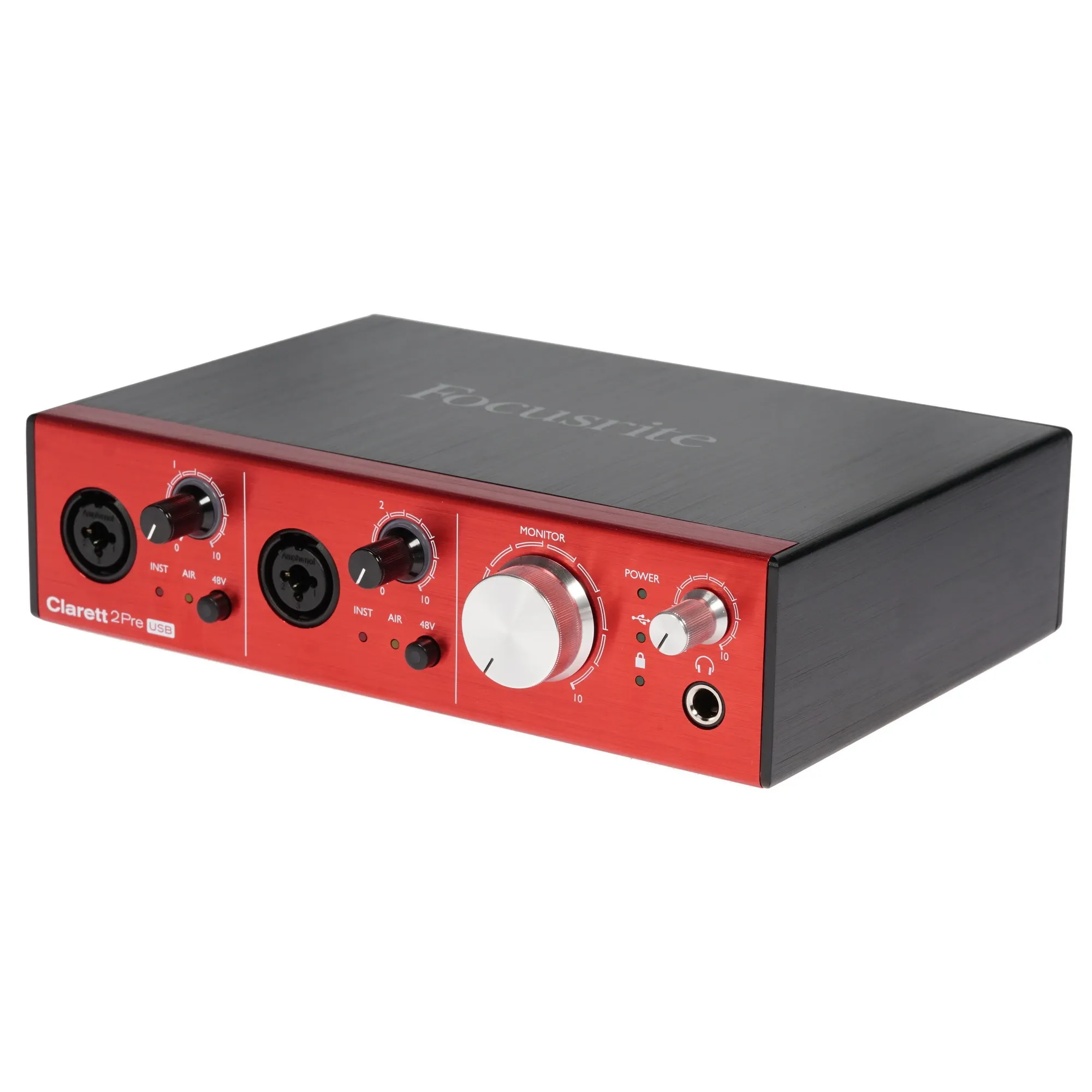 FOCUSRITE Clarett 2Pre USB (Black/Red) — фото 5