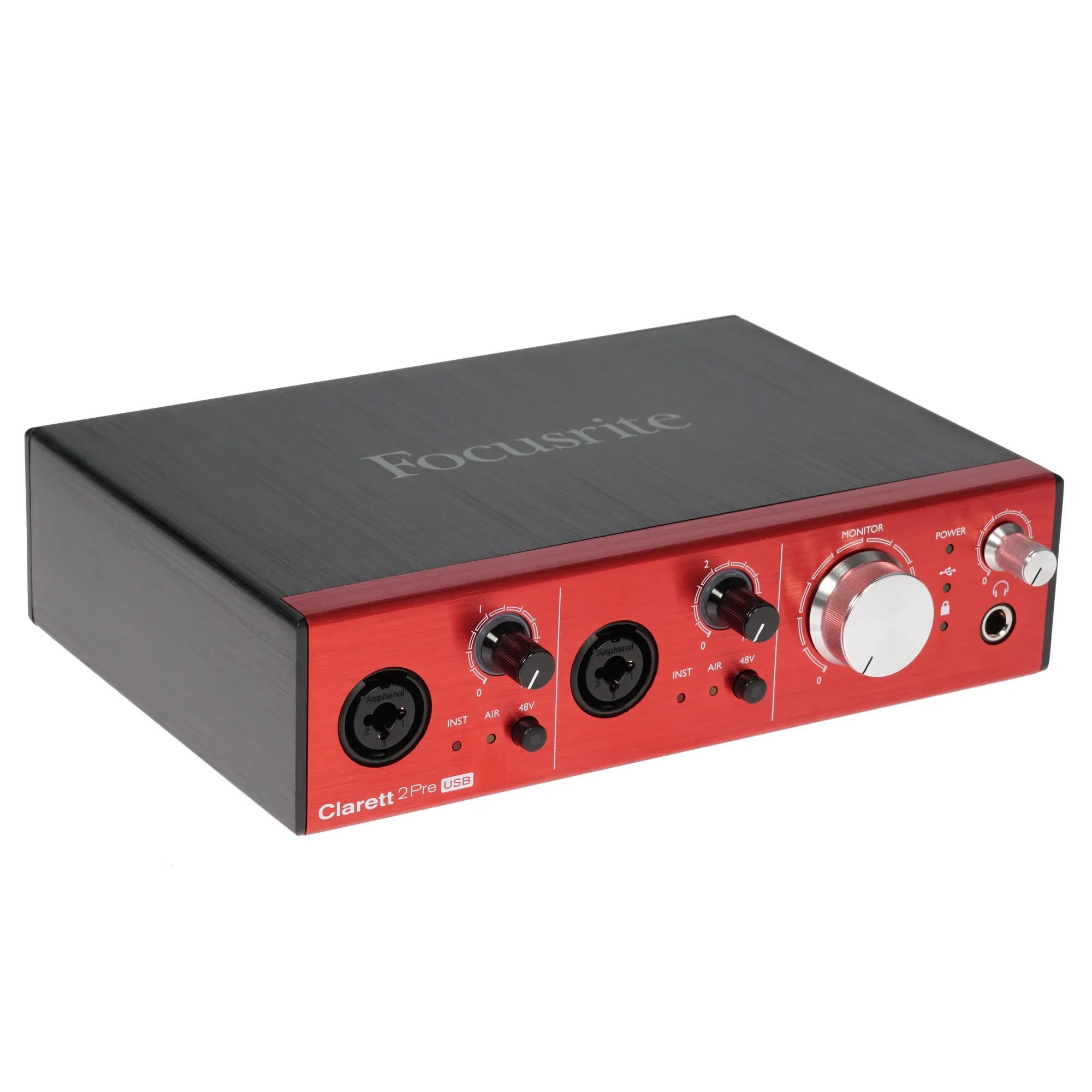 FOCUSRITE Clarett 2Pre USB (Black/Red)