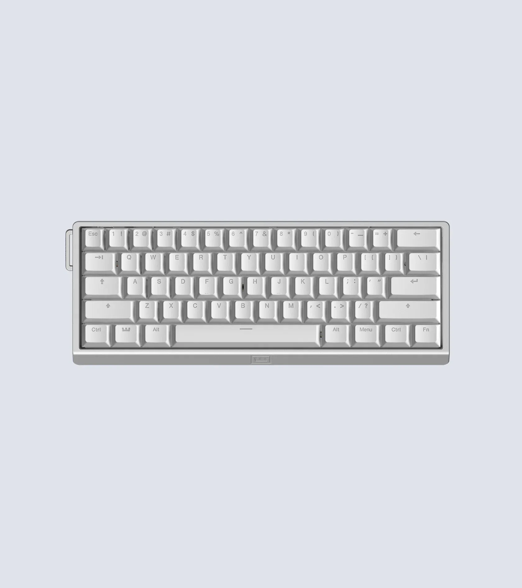 Wooting 60HE v2 (Bright Silver, Алюминий, ANSI)