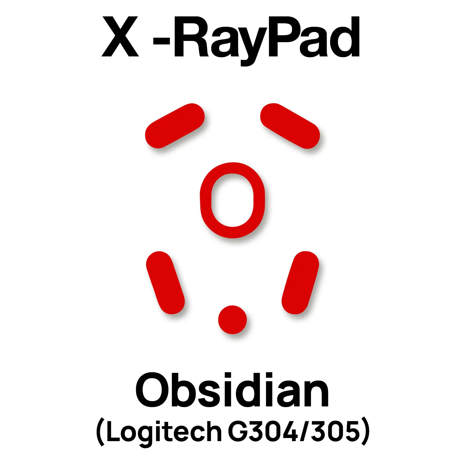 X-raypad Obsidian Mouse Skates (Logitech G304/305)