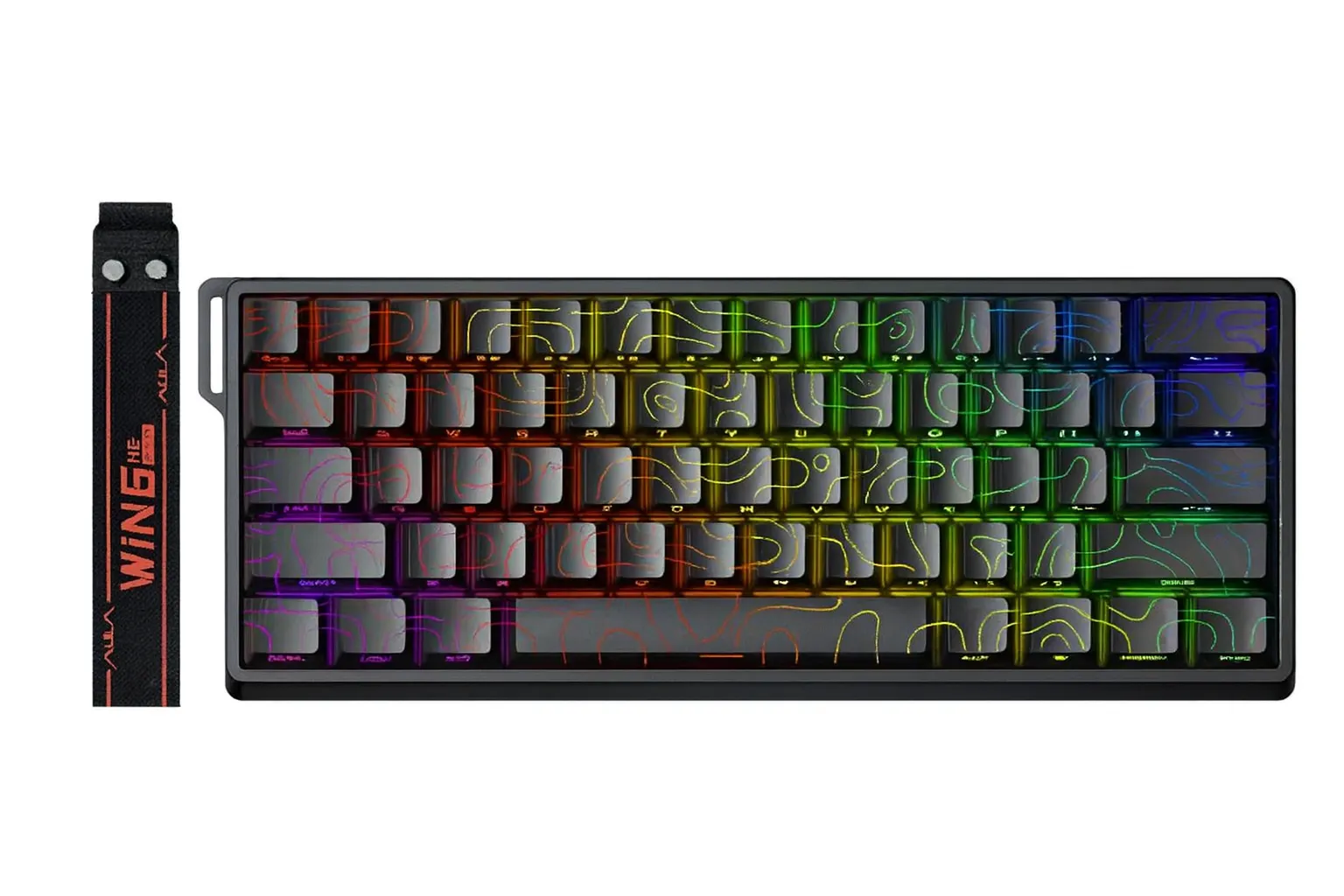 Aula WIN60 HE (Black Contours, Greywood Magnetic Switch)
