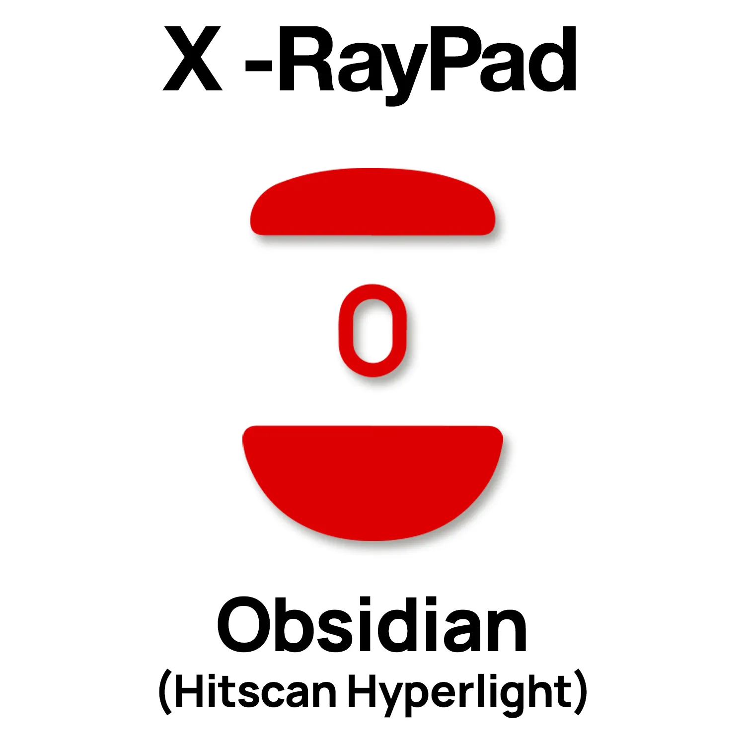 X-raypad Obsidian Mouse Skates (Hitscan Hyperlight)