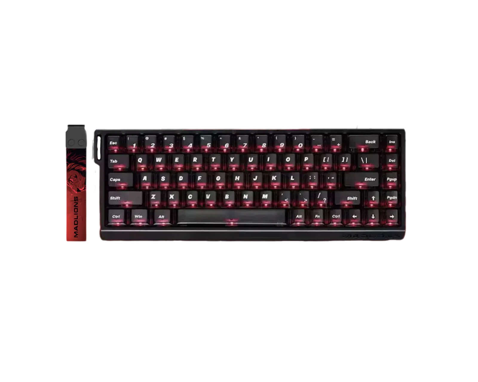 Madlions MAD68 HE (Black (с прозрачными кейкапами), С подсветкой, Madlions Switches)